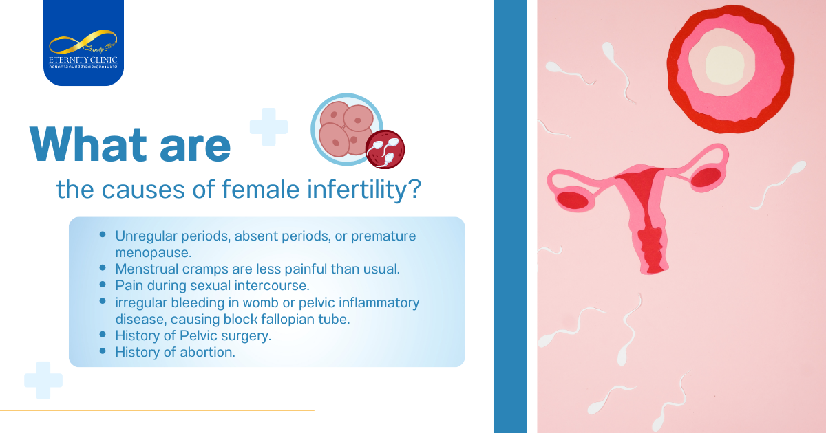 สาเหตุของภาวะมีบุตรยากในฝ่ายหญิง - ETERNITY CLINIC by M.D. SUEBPONG ENGCHUAN What are the causes of female infertility