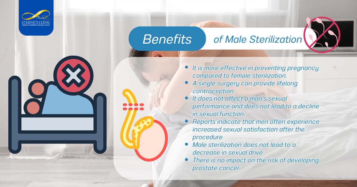 Benefits - ETERNITY CLINIC by M.D. SUEBPONG ENGCHUAN Benefits of Male Sterilization