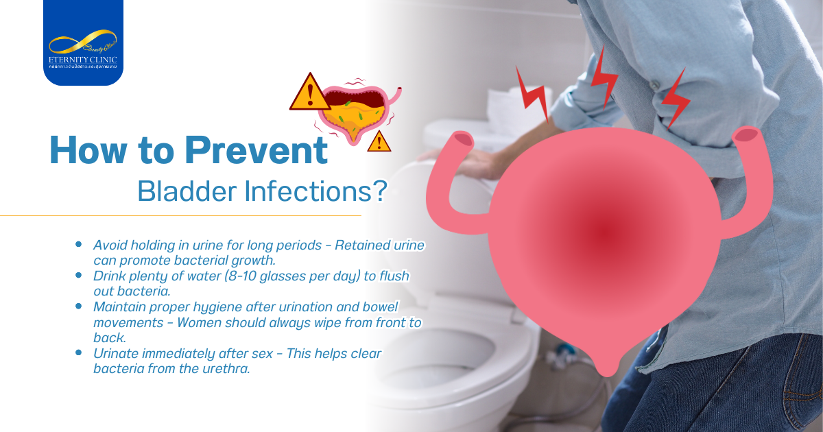 ป้องกันการติดเชื้อกระเพาะปัสสาวะ - ETERNITY CLINIC by M.D. SUEBPONG ENGCHUAN Bladder Infections