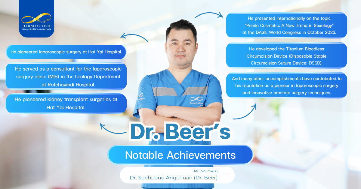 ความโดดเด่นของหมอเบียร์ - ETERNITY CLINIC by M.D. SUEBPONG ENGCHUAN Dr. Beer’s