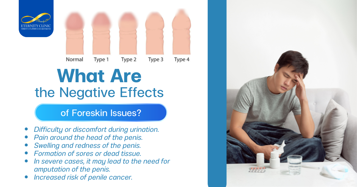 ปัญหาหนังหุ้มปลายอวัยวะเพศ - ETERNITY CLINIC by M.D. SUEBPONG ENGCHUAN the Negative Effects of Foreskin Issues
