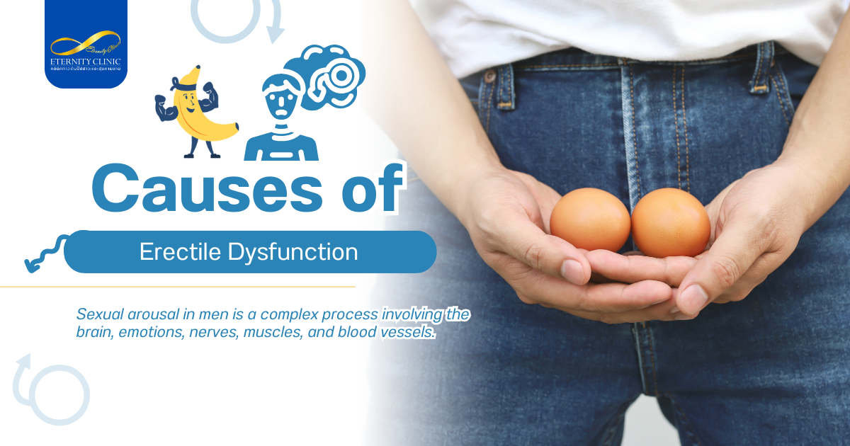 สาเหตุของภาวะหย่อนสมรรถภาพทางเพศ - ETERNITY CLINIC by M.D. SUEBPONG ENGCHUAN Causes of Erectile Dysfunction