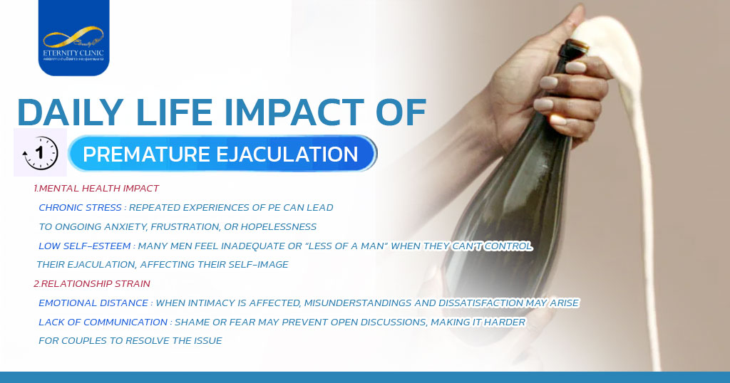 Daily Life Impact of Premature Ejaculation - ETERNITY CLINIC by M.D. SUEBPONG ENGCHUAN Daily Life Impact of Premature Ejaculation