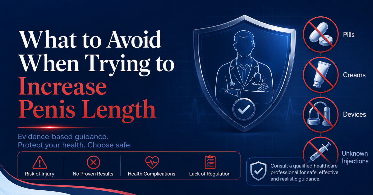 What to avoid when trying to increase penis length