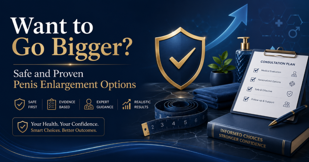 Want to Go Bigger Safe and Proven Penis Enlargement Options - ETERNITY CLINIC by M.D. SUEBPONG ENGCHUAN Want to Go Bigger Safe and Proven Penis Enlargement Options