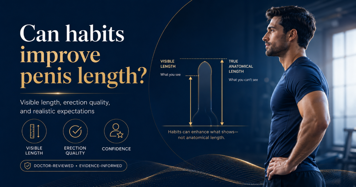 Daily habits that affect visible penis length and sexual confidence