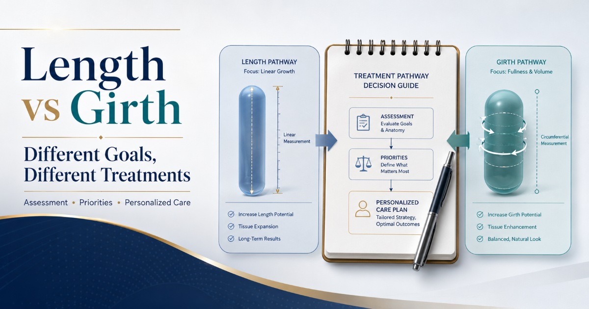 Length vs girth different goals different treatments