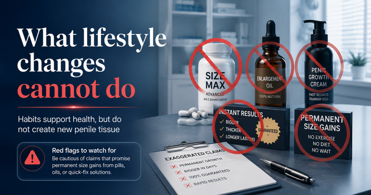 What lifestyle changes cannot do for penis length