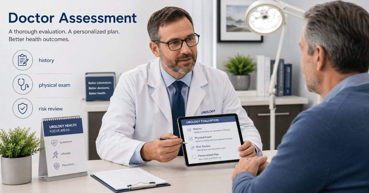 Doctor assessment for phimosis including symptoms physical examination risk factors and shared decision making