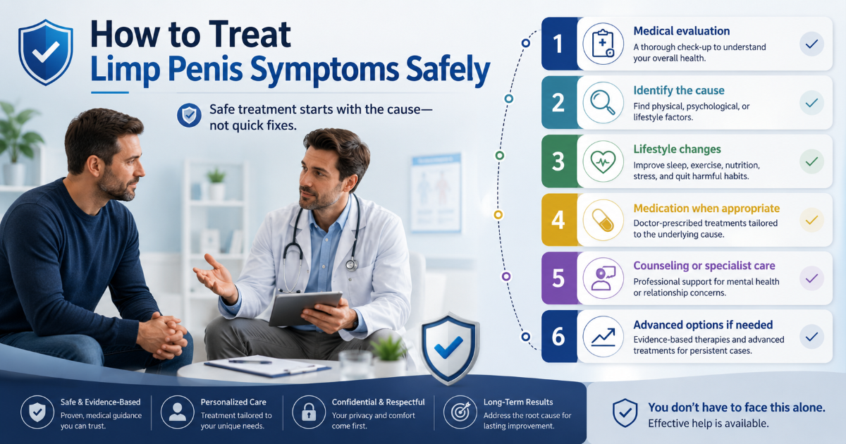 Erectile dysfunction treatment options and doctor consultation
