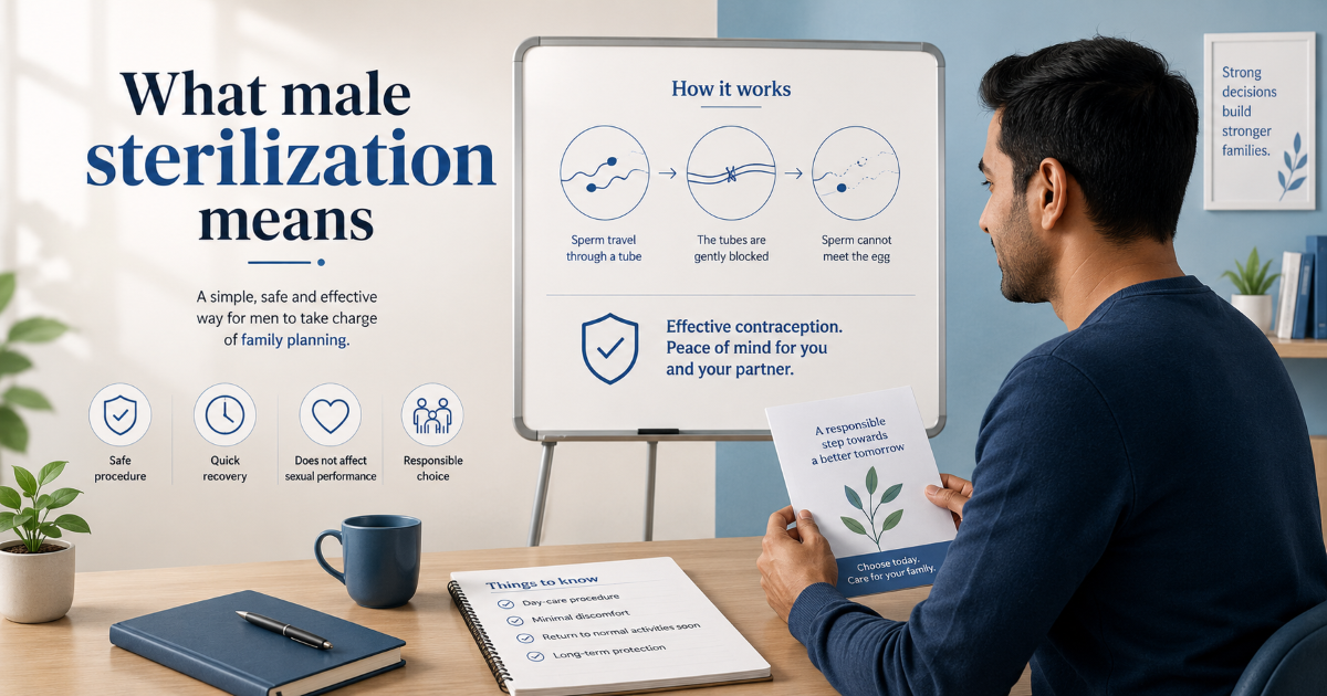 Male sterilization consultation and vasectomy decision guide