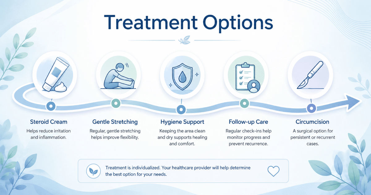Benefits and limitations of circumcision for phimosis