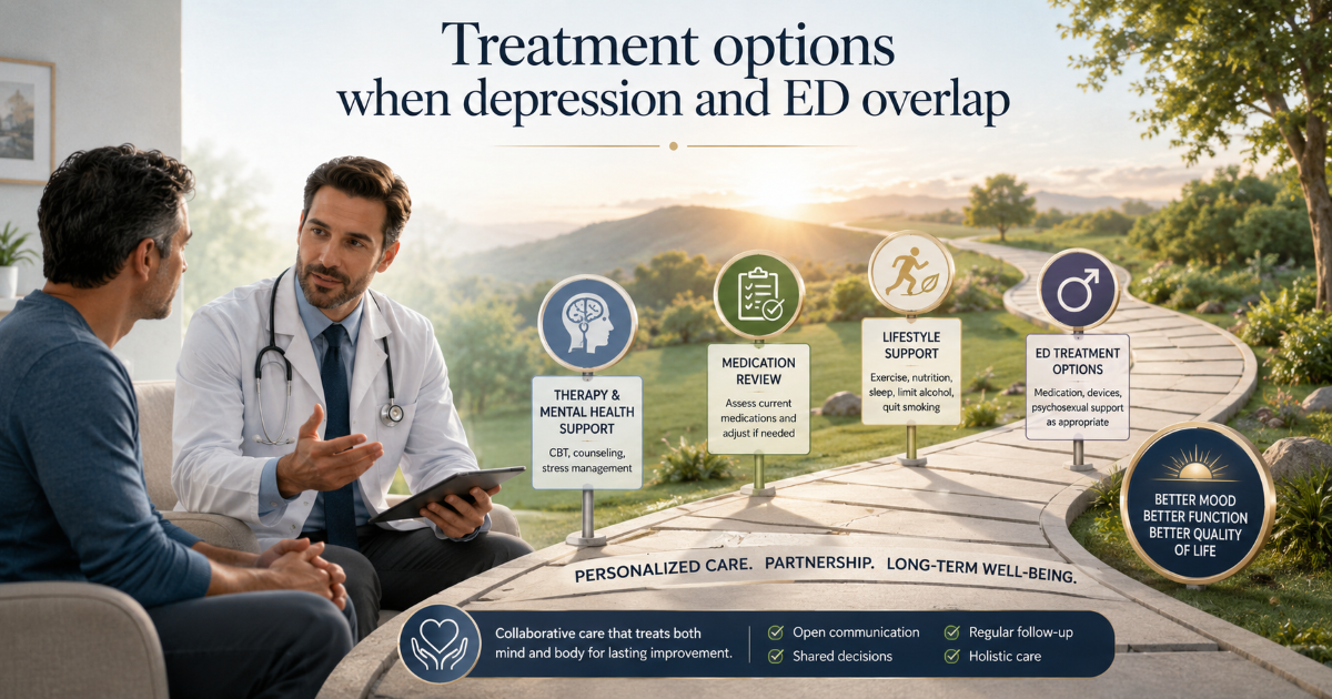 Coping with sexual dysfunction while managing depression