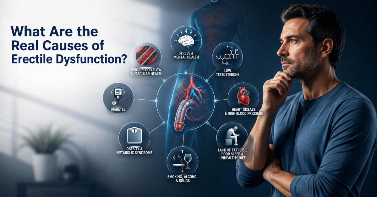 Real causes of erectile dysfunction