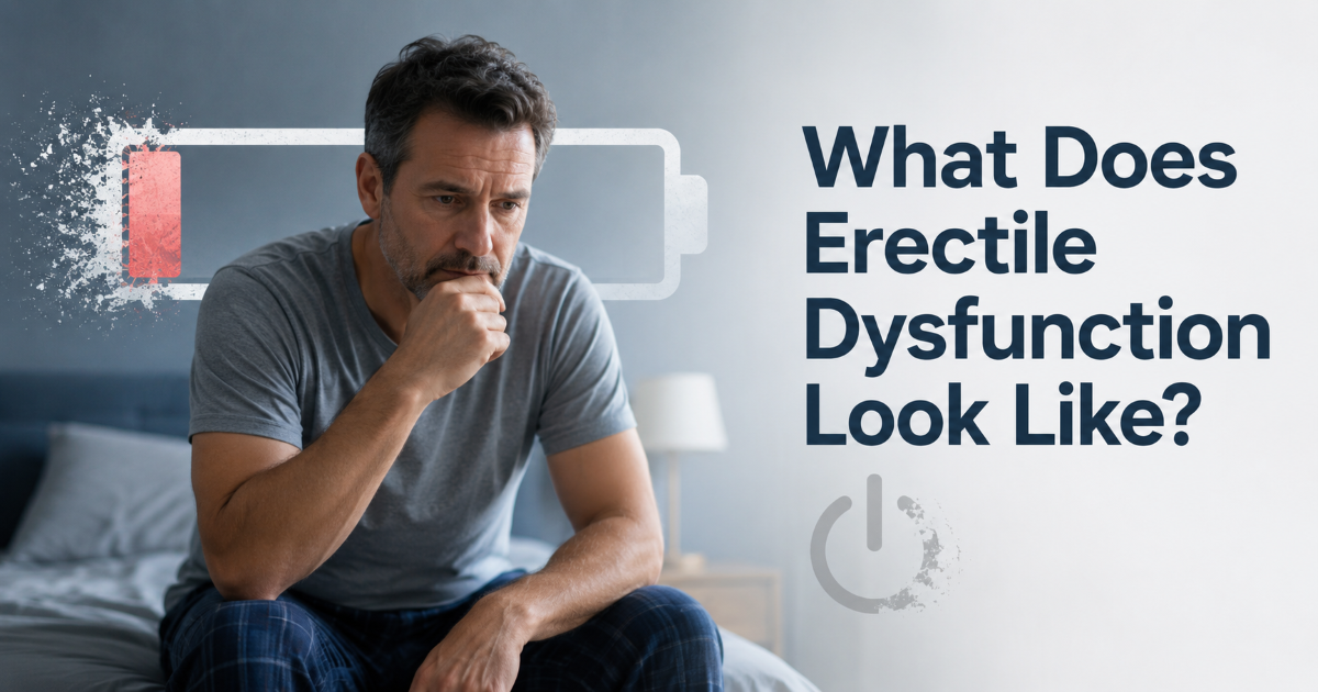 Common patterns of erectile dysfunction symptoms