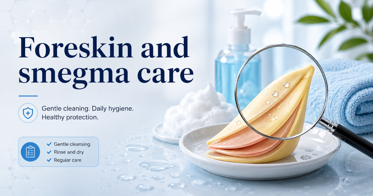 How to clean under the foreskin and reduce smegma buildup