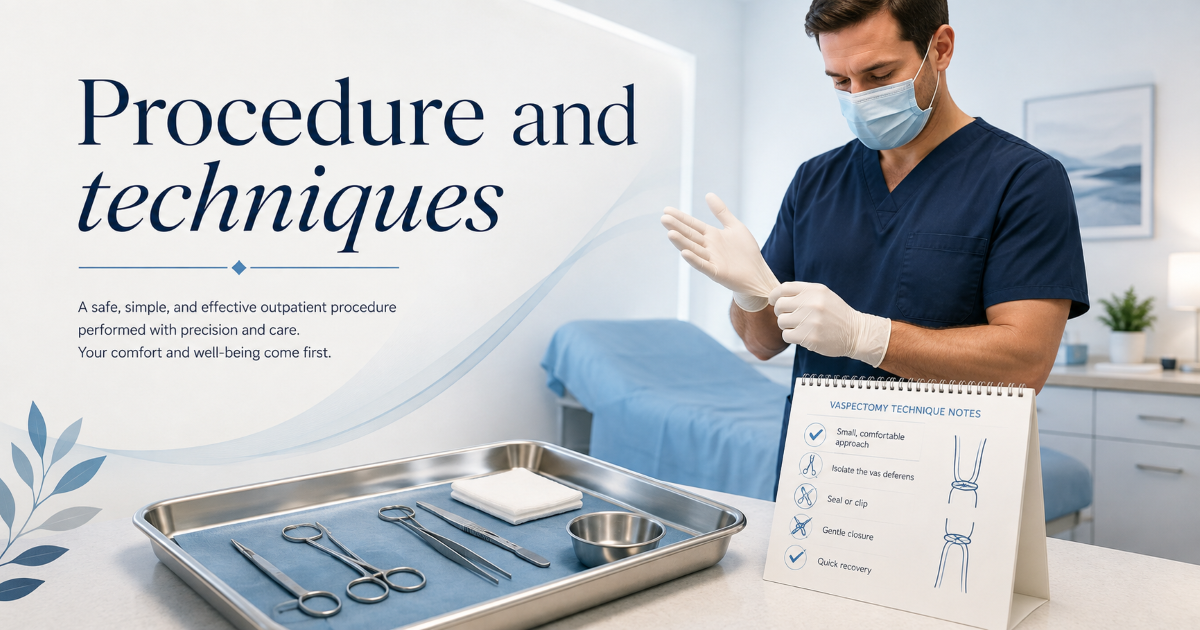Male sterilization procedure overview