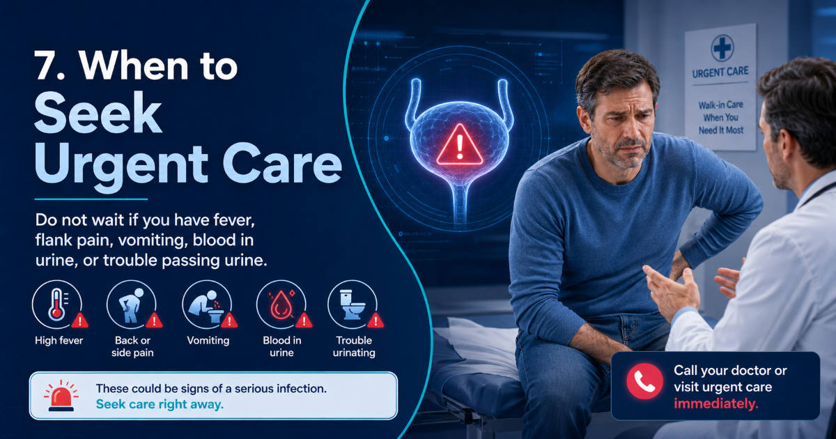 When to see a doctor for bladder infection symptoms