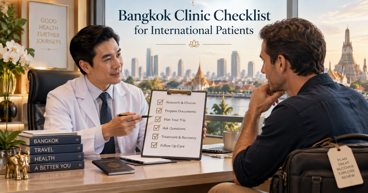 Bangkok adult circumcision checklist for international patients comparing clinic and hospital planning