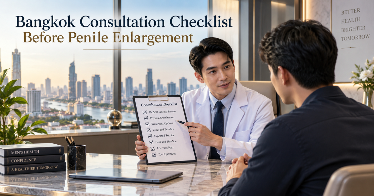 Bangkok mens health consultation checklist for penile enlargement with doctor assessment and realistic expectations