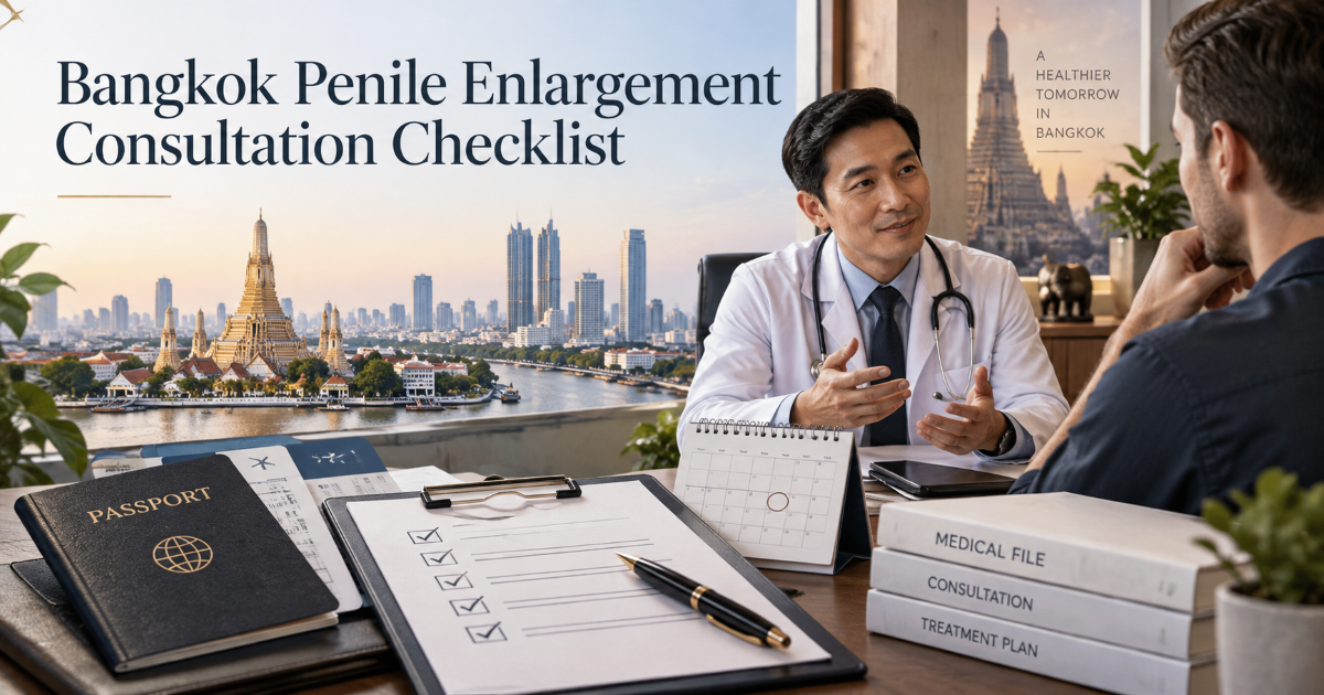 Bangkok penile enlargement consultation checklist for international men reviewing options safely