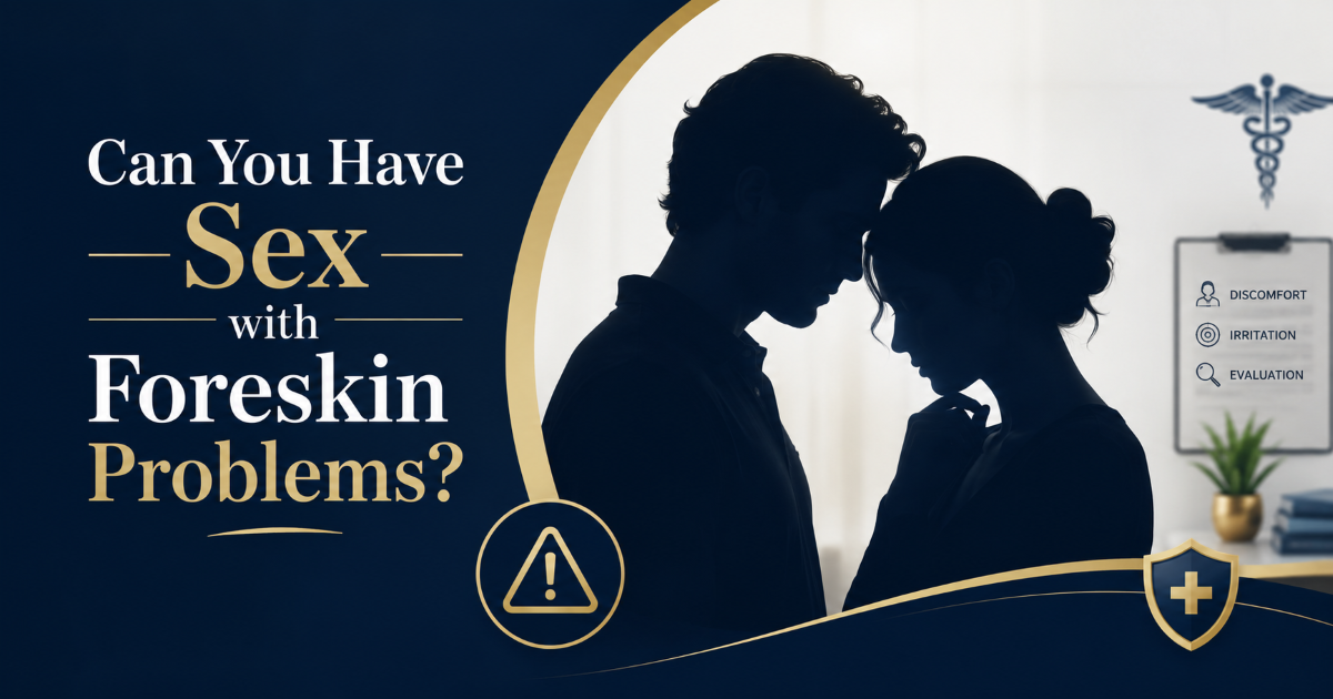 Sexual activity and foreskin problems