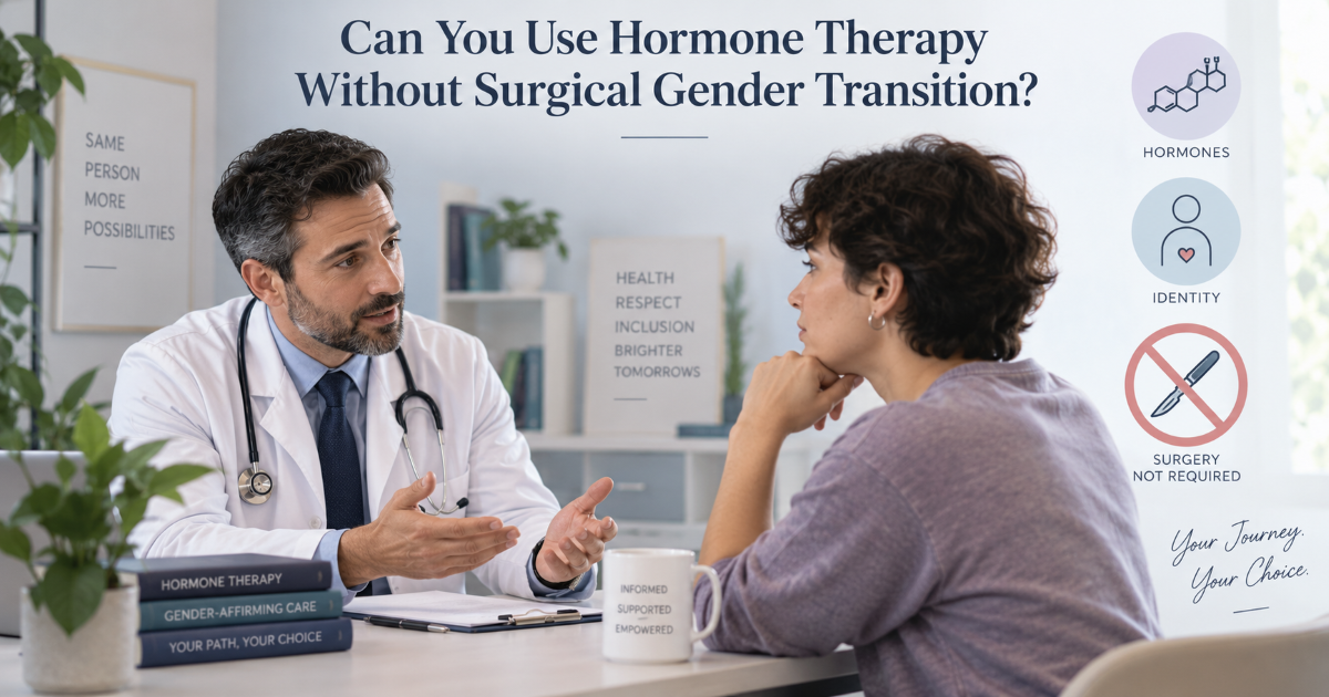 Comparison of feminizing and masculinizing hormone therapy pathways for transgender and gender-diverse patients
