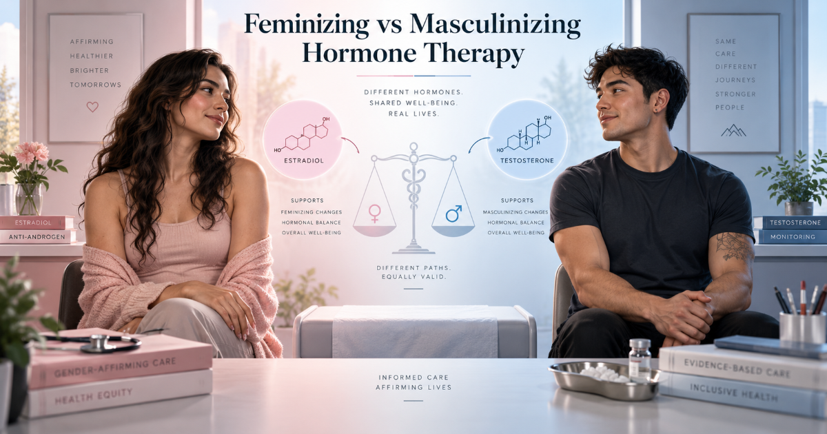 Hormone therapy forms including tablets injections and transdermal application with medical monitoring