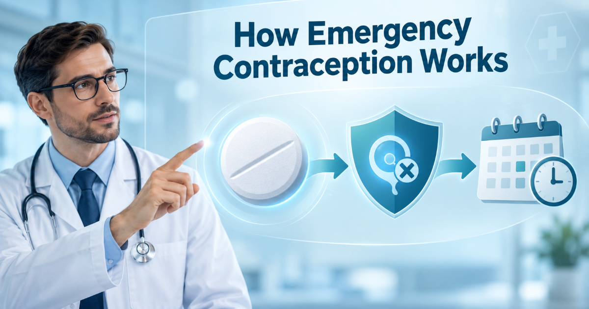 Emergency contraception working mainly by delaying ovulation before pregnancy starts