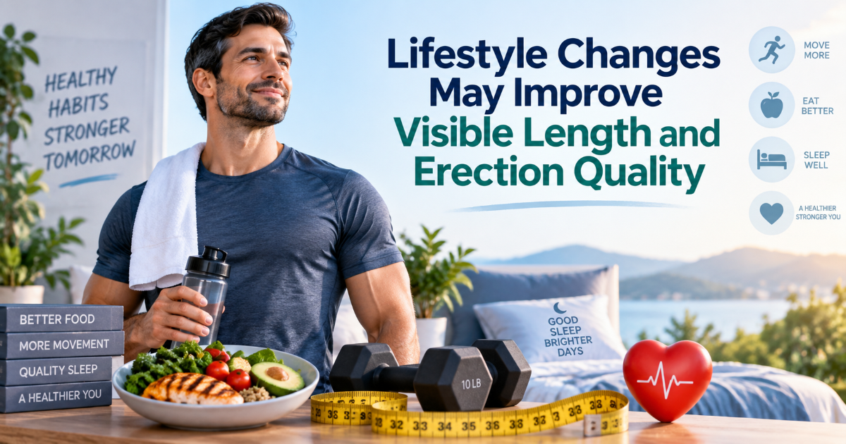 healthy lifestyle and visible penile length factors including weight blood flow and smoking risk