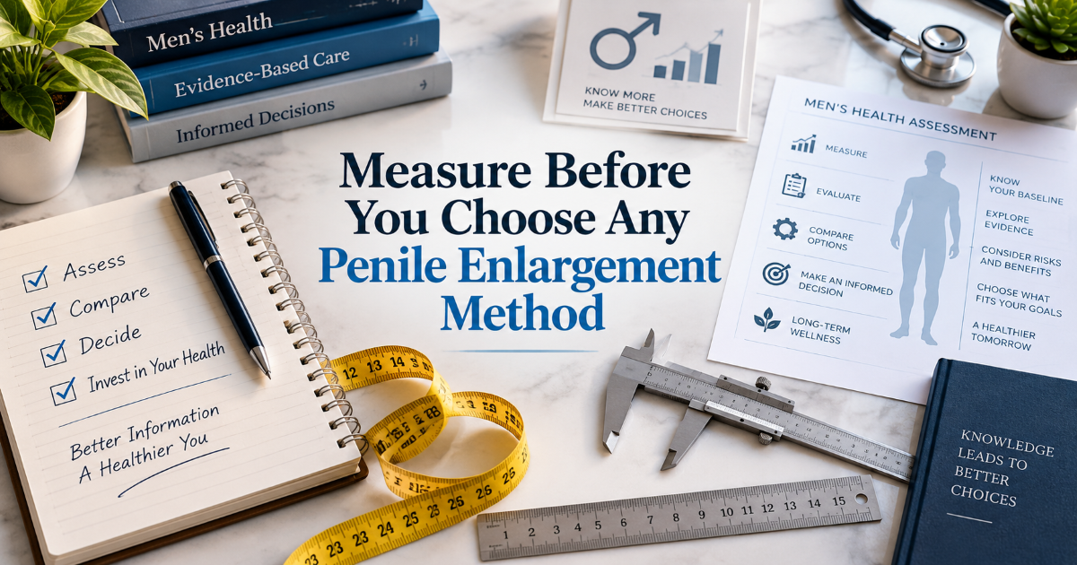 penile enlargement consultation with measurement first before choosing any method
