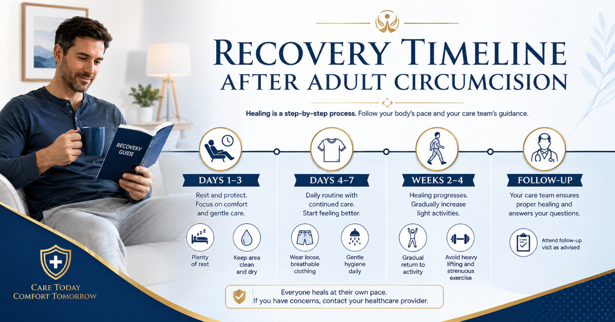 Adult circumcision healing and recovery timeline