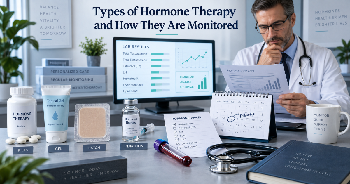 Testosterone therapy planning with blood tests follow-up visits and dose adjustment for masculinizing care