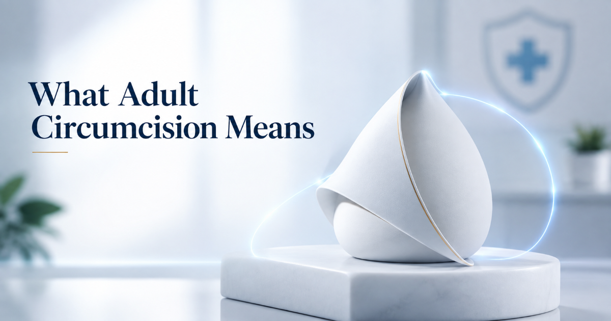 Adult circumcision benefits and hygiene explanation