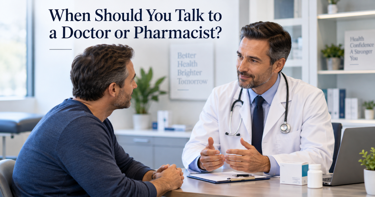 When to talk to a doctor or pharmacist after emergency contraception or unprotected sex