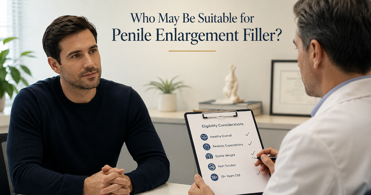 Which men may be suitable for penile enlargement filler