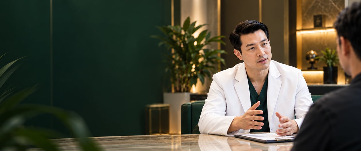 Men's health consultation at Eternity Clinic International in Bangkok